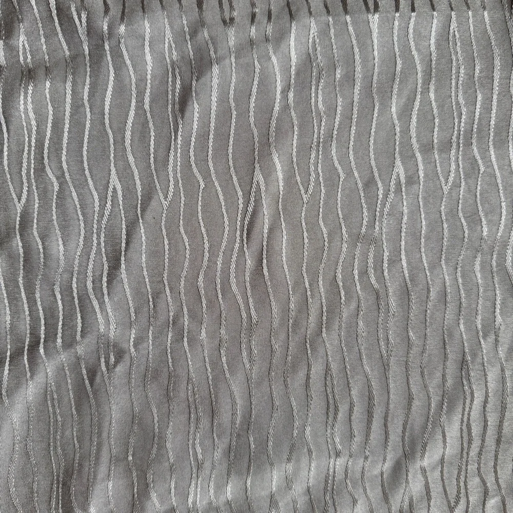 EUC Washable 72” x 72” Taupe Patterned Fabric Shower Curtain